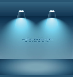 Studio Background With Two Spot Lights