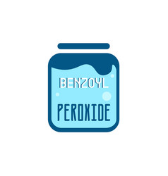 Benzoyl Peroxide In Bottle Icon Product Sticker