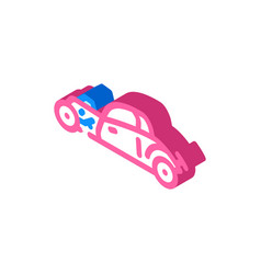 Hot Rod Car Isometric Icon