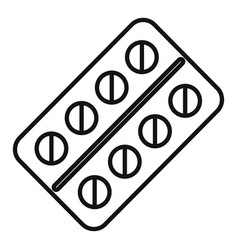 Chicken Pox Pills Icon Outline Style