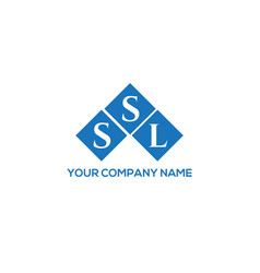 Ssl Letter Logo Design On White Background