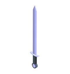 Trade War Sword Icon Isometric Style