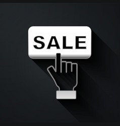 Silver Price Tag With An Inscription Sale Icon