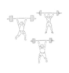 Sporty Man Lifting A Heavy Weight Barbell