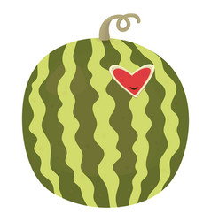 Full Watermelon With Heart