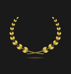 Golden Laurel Wreath Label