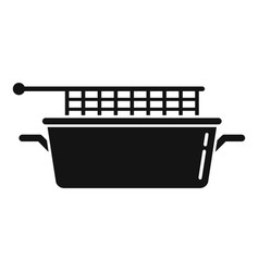 Food Deep Fryer Icon Simple Oil Machine