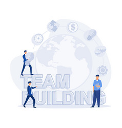 Team Building People Business Concept With Big