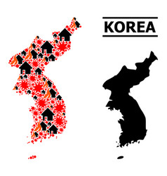 War Collage Map Of Korea