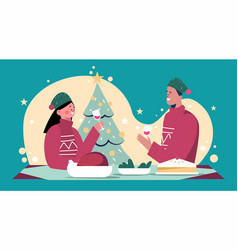 Christmas Dinner Scene Design