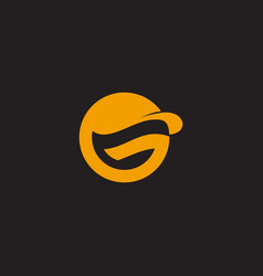 Letter G Golden Boy Head Logo