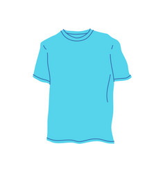 Cartoon Clothes Male Blue T Shirt