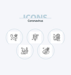 Coronavirus Line Icon Pack 5 Icon Design Travel