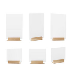 3d Menu Paper Card Stand Holder For Table Mockup