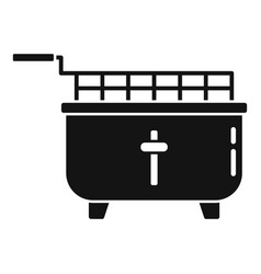 Deep Fryer Cooking Icon Simple Fry Basket