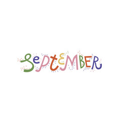 September Lettering