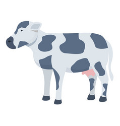 Small Cow Icon Cartoon Farm Animal