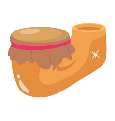 A Flat Icon Of Clay Drum