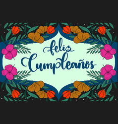 Feliz Cumpleanos Lettering Design