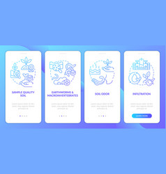 Soil Health Blue Gradient Onboarding Mobile App