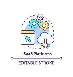 Saas Platforms Concept Icon