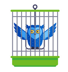 Wild Bird In A Cage