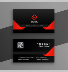 Dark Black Professional Business Card Template