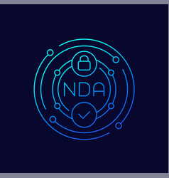 Nda Icon Non Disclosure Agreement Linear