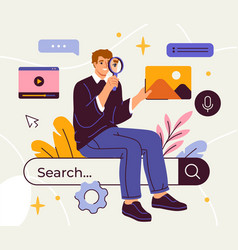 Search On Internet Concept