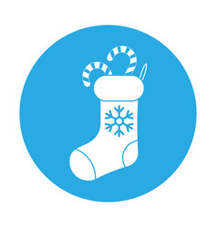 Simple Of Christmas Sock Icon