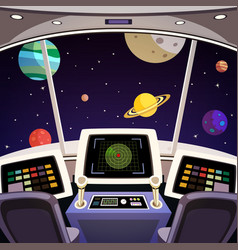 Spaceship Cartoon Interior