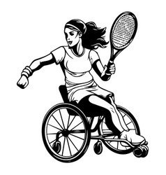 Tennis Player In A Wheelchair