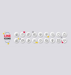 Baggage Size Panties And Luggage Line Icons