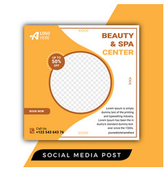 Beauty And Spa Center Social Media Post