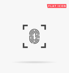 Fingerprint Reader Flat Icon