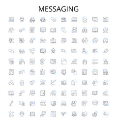 Messaging Outline Icons Collection Texting