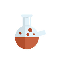 Chemistry Flask Icon Flat Lab Research