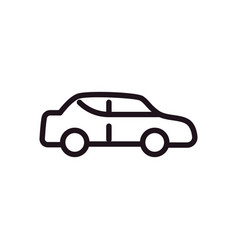 Flat Bold Automobile Icon