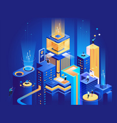 Smart Business Platform Isometric