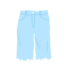 Cartoon Clothes Male Light Blue Shorts