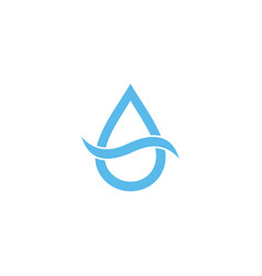 Drop Water Wavy Simple Line Symbol