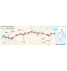 Map Of The Roman Border Fortifications Hadrians