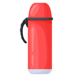 Travel Thermos Icon Cartoon Flask Water Bottle