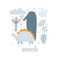 1 Week Baby Boy Anniversary Card Newborn Metrics