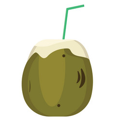 Coconut Water On A White Background