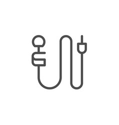 Lapel Microphone Line Icon