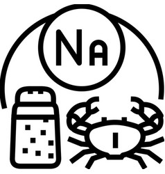 Vitamin Na Line Icon