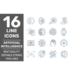 Ai Robot Artificial Intelligence Icons