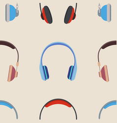 Color Headphones Seamless Pattern