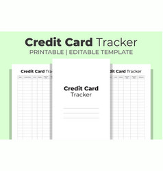 Credit Card Tracker Kdp Interior